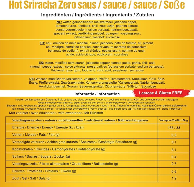 Sauces Sans Sucre - Boutique Immersion Santé