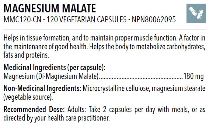 Magnésium Malate - Boutique Immersion Santé