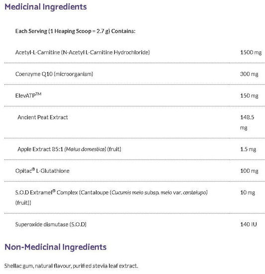 Formule mitochondriale - Boutique Immersion Santé